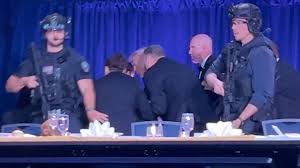 Trump safe after armed man opens fire near White House correspondents’ dinner, suspect held